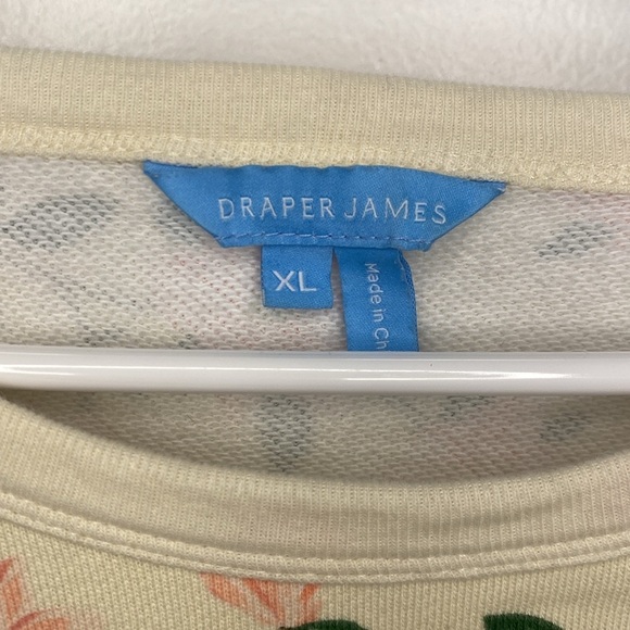 DRAPER JAMES cream floral sweatshirt - Picture 6 of 11